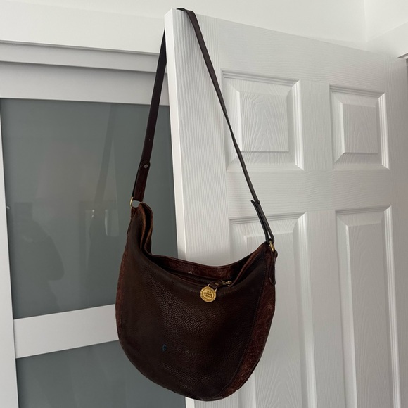 Brahmin Rich Brown Leather Hobo Bag - Picture 2 of 16